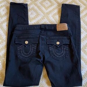 True Religion skinny flap jeans